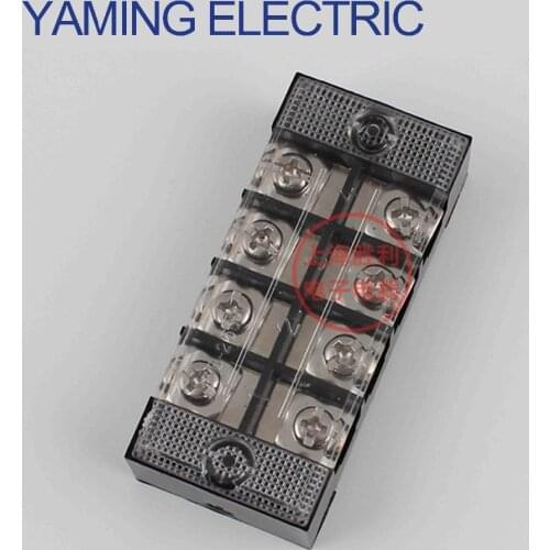 P162 TB-254 1 piece Dual Row Barrier Screw Terminal Block Wire Connector 600V 25A 4 position Electric Pure Copper