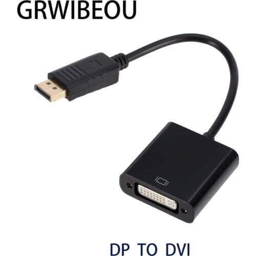 1080P DP to DVI Converter DisplayPort Male to DVI Female Professional Display Adapter for PC Laptop DP To DVI Input Monitor