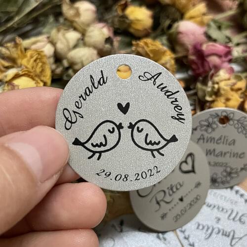 120 PCS Custom Kraft Paper Tags,Hang Tag Wedding Favors Tags -Yor text name logo Perforated Tags Personalized