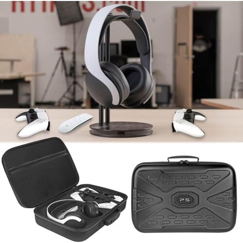 Portable Storage Bag For PULSE 3D Wireless Headset Shockproof Anti-fall Travel Carrying Case Cover Zipper Box For PS5 Headphone