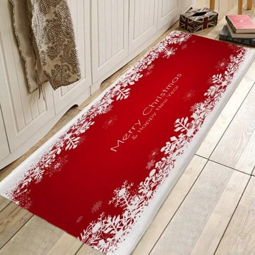 Christmas Rug 3D RUG Hallway Carpets and Rugs for Bedroom Living Room Carpet Kitchen Bathroom Anti-Slip Floor Mats 3D Mat