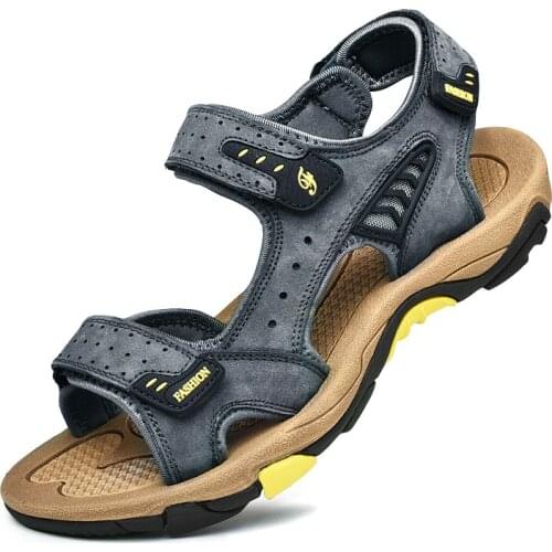 Sandalia de para sandal comfort slippers on toe masculina for piel breathable large sandals genuine s in luxury sandles shoe 39