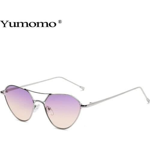 2021 Fashion Cat Eye Sunglasses Women Men Brand Designer Ocean Color Sun Glasses Retro Eyewear Oculos De Sol UV400