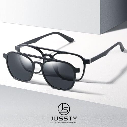 Progressive Prescription Glasses Men Optical Polarized Magnetic Clip Sunglasses Male Multifocal Bifocal Myopia Eyeglasses Brand