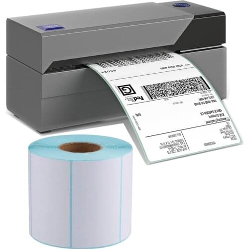 Thermal Paper Width 100*150MM Label Adhesive Stickers Barcode Sticker Waterproof Oilproof PrintTop Thermal Printer 1 Roll