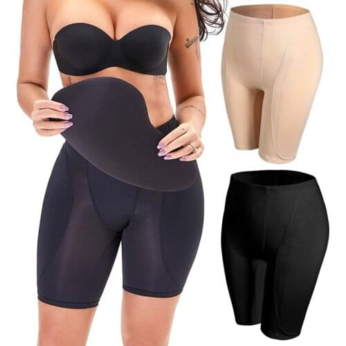 Hip Enhancer Padded Panties Fake Butt Body Shapewear Women Pad Underwear Shaper Butt Lifter Fake Ass Thigh Trimmer 6xl Plus Size