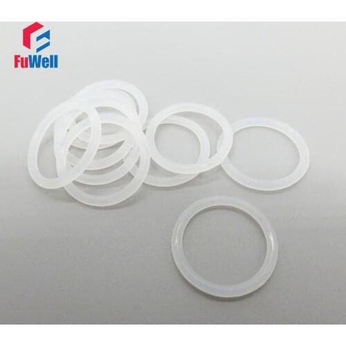 Transparent Silicon O-ring 1.9mm Thickness Rubber O Rings Seals Gasket Washer Grommets OD 17/18/19/20/21/22/23/24/25/26/27mm