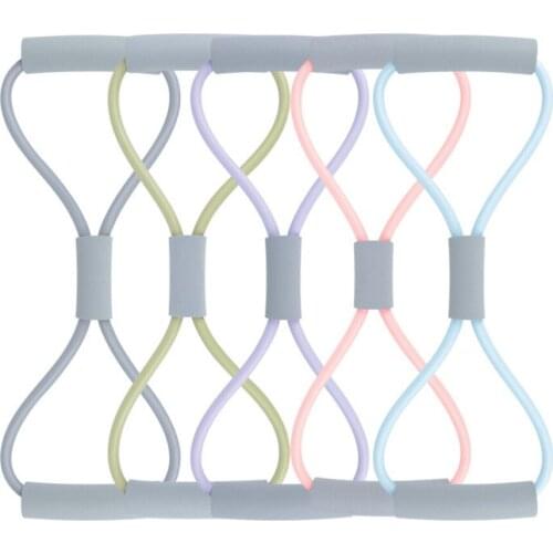Yoga Fitness Resistance 8 Word Chest Expander Rope Women Workout Muscle Trainning Sports Exercise Rubber Elastic Bands