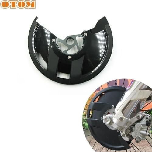 OTOM Motocycle Front Brake Disc Guard Pit Dirt Bike Rotor Protection Cover Mount For KTM SX SXF XC EXC EXCF HUSQVARNA TE FC FX