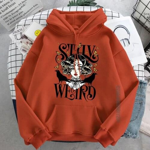 Goblincore Small On Chest Women Hoody Harajuku Personal Streetwear 2021 Fashion New Hooded Hip Hop Loose Female Hoodie