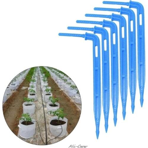 20pcs Curved Arrow Dripper Drip Emitter 3/5 Hose Micro Drip Irrigation System Water Drop Garden Tools