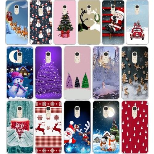 324FG Cartoon Christmas 2 Soft Silicone Tpu Cover phone Case for xiaomi redmi 7 7a note 4A 4X 6 Pro 6A 7