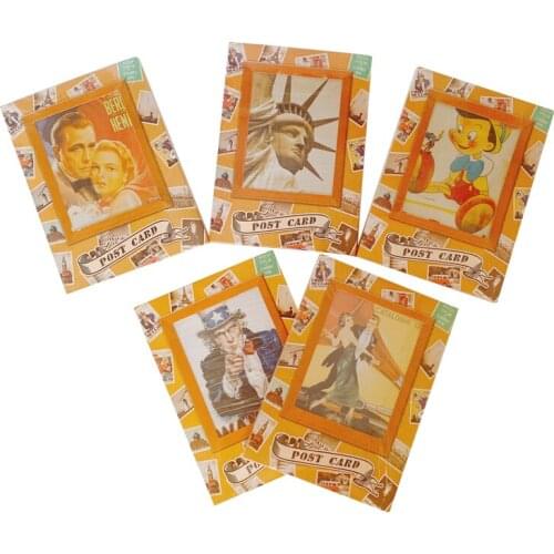 5packs Vintage Classic Series Postcard Five Selection Funny Student Gift Office School Party invitation Romantic wedding card