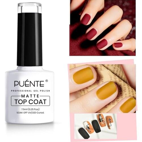 7.5ML Matt Top Coat Gel Polish Matte Function Gel Vernis Semi Permanent Sealer Manicure Lacquer Soak Off LED UV Gel Nail Polish