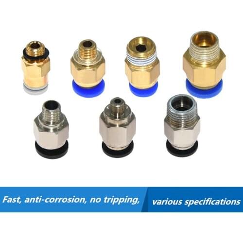 3D printer accessories V6 far-range pneumatic straight-through PC4-01PC4-M5 PC4-M6 quick connector