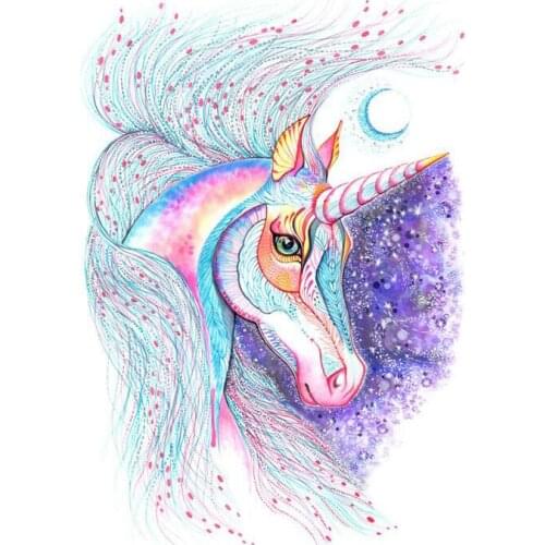Diamond Paintings Unicorn Kits 5D DIY Full Drill Embroidery Mosaic Rhinestone Arts Craft Canvas Wall Decor Perfect for Home