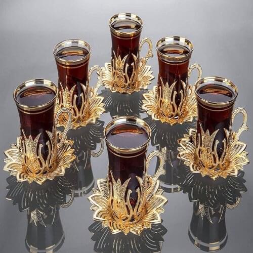 Turkish Tea Set , Tea Set , Copper Colour Tea Set , Kitchen Decor , Unique Gift For Mom