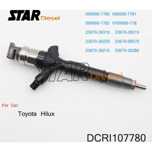 Diesel Injector DCRI107780, Nozzle 23670-3931623670-09070 Fuel Injection spare 23670-30280 Car parts for Toyota