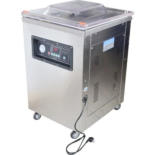 DZ-500-2D 220V/900W food vacuum sealer, vacuum packing vacuum chamber, aluminum bags food rice tea vacuum sealing machine