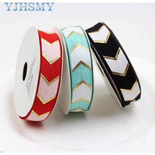 E-20514-1050 16mm”Arrow Elastic Ribbon Printed, DIY handmade accessories, packaging decorative ribbon
