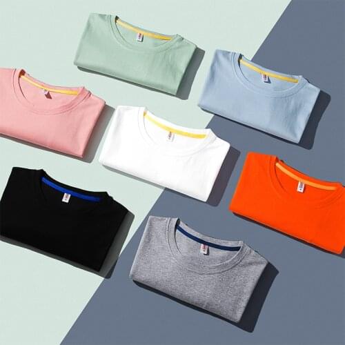 New Men Women T Shirt Solid Cotton Casual Shirt Male Women Short Sleeve Tops 3XL Summer 2021 O-Neck Tops