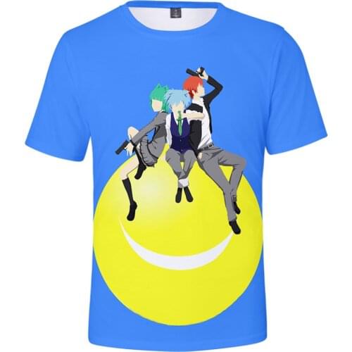 Hot Sale Anime Assassination Classroom 3D Printed T-Shirt Unisex Fashion Casual Harajuku Round-neck Short Sleeve Streetwear Tees