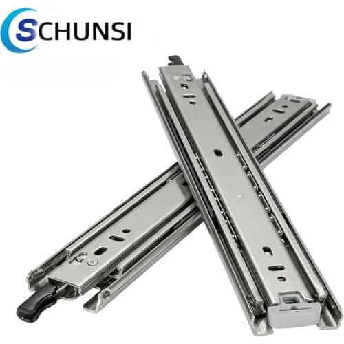 CHUNSI With Locking 51mm Width Load Bearing 68Kg Guide Rail For Car Heavy Duty Drawer Slide