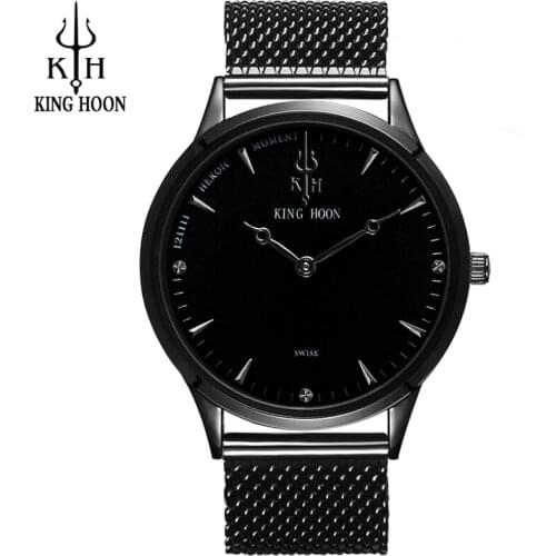 KING HOON Wristwatches Busiiness Wrist Watch Men Top Brand Luxury Famous Male Clock Quartz Watch Men Hodinky Relogio Masculino