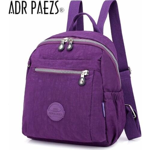 New Brand Luxury Nylon Backpack Women School Backpack for Teenage Girls Mochila Waterproof Laptop Bagpacks Travel Bags Sac A Dos