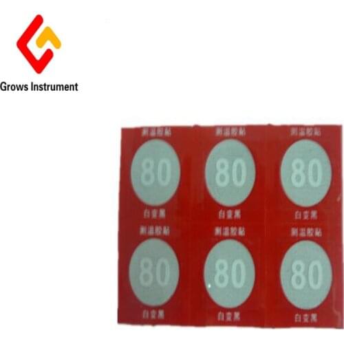 Single Point SW-130 Waterproof Temperature Indicating Sheet, Temperature Sensitive Piece, Heat Sensitive Test Paper 35 Pieces