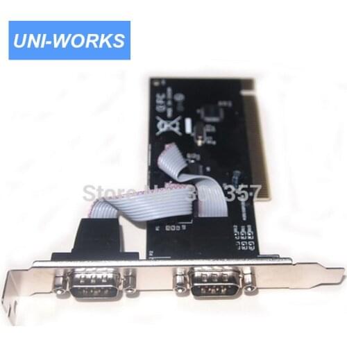 PCI COM card 2port 9Pin Serial RS232 serial Card Adapter