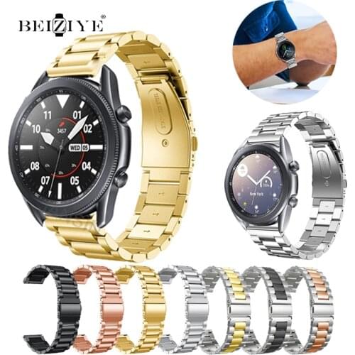 Stainless Steel Strap For Samsung Galaxy Watch 3 Metal Band 22mm 20mm Bracelet For Galaxy Watch 3 45mm 41mm Strap Accessories