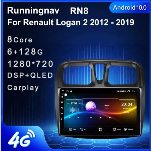 Runningnav For Renault Logan 2 2012 - 2019 Android Car Radio Multimedia Video Player Navigation GPS