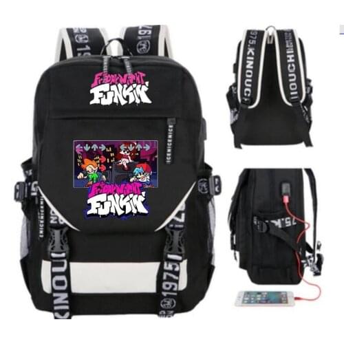 New Anime Friday Night Funkin Backpack oxford high-capacity Bag unisex School Bags For Teenage Girls travel Laptop Bag
