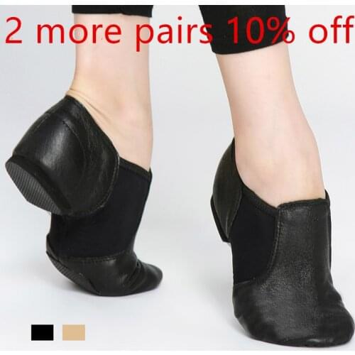 Neo Slip on Elast Geninue Pig Leather Dance Jazz Dancing Shoes Baby Child Adult Women Men Belly Modern Ballet Gym Jazzy Sneakers