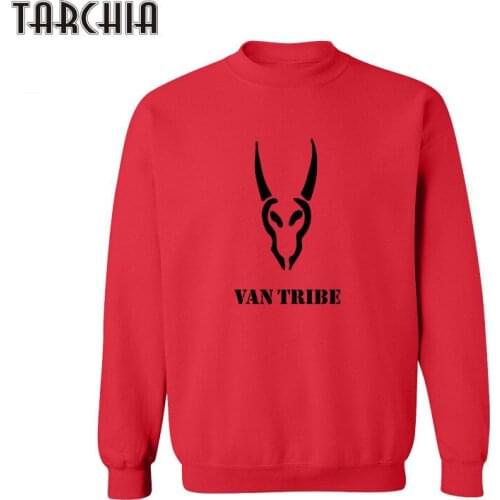 TARCHIA VAN TRIBE Print Hombre Hip Hop Men Harajuku Streetwear Skateboard Hoodie 2018 HipHop Sweatshirt Pullover Sportswear Tops