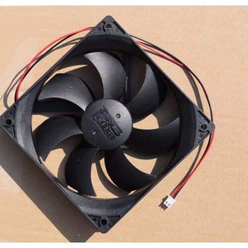 Fast Free Ship Overclocking three cyclone 12CM desktop power fan 2 needle 2 Line 2 pin power supply fan 12V