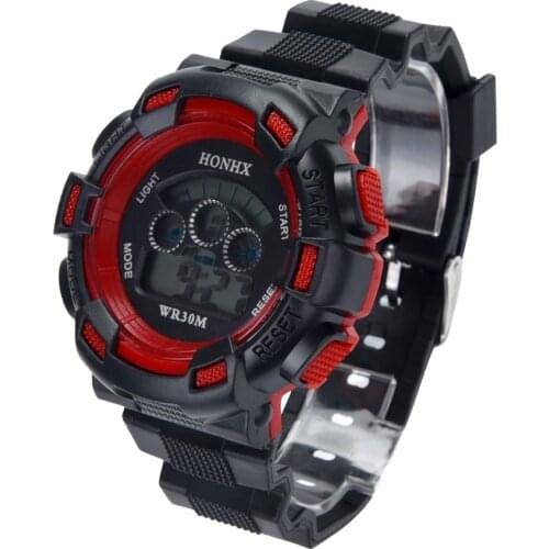 Waterproof Children Boys Three-eye camouflage electronic watch Digital LED Sports Watch Kids Watch Gift Relogio Clock reloj Q