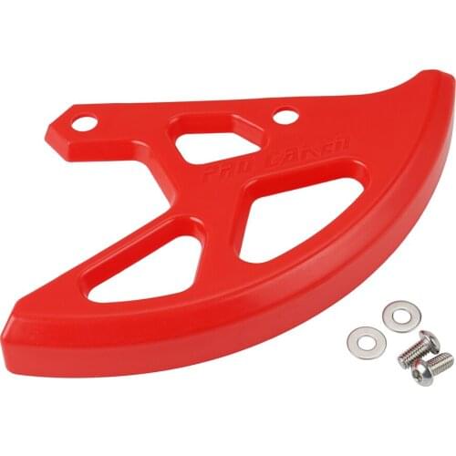 NICECNC Rear Brake Disc Rotor Cover Guard Protection Red Plastic for CRF 250R/450R/250X/450X/250RX/450RX 2002-2020