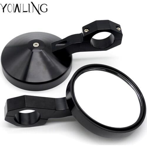 YOWLING Adjustable 2" Universal Clear Car Rear View Mirror Wide Angle Spot Rearview Mirrors for UTV Sideview Heavy Duty Mirror