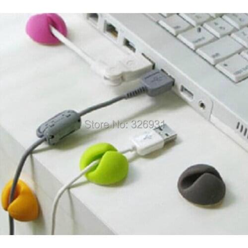 1000PCS Colorful Multipurpose Wire Cord Cable Drop Clips Holder Organizer Randomly Delivery hot selling