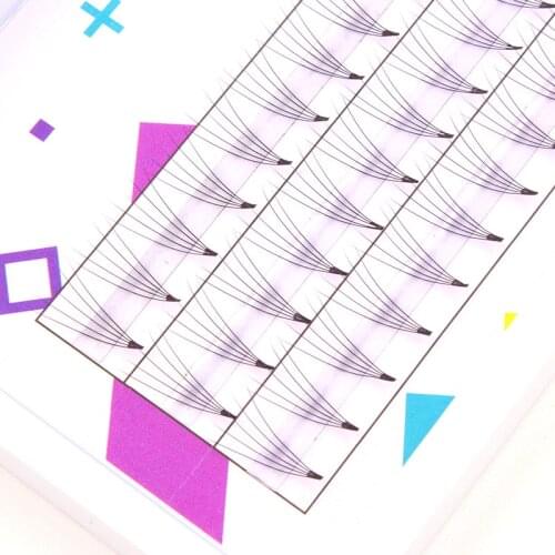 2018 0.07 C Black Individual Natural Long False Eye Lashes 5D Mink Eyelashes Extension