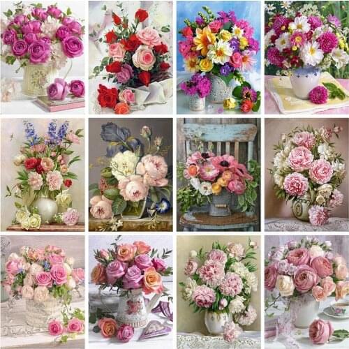 5D Diamond Painting DIY Cross Stitch Flower-arranged bonsai diamond embroidery paste decorative hang a picture Home Decoration