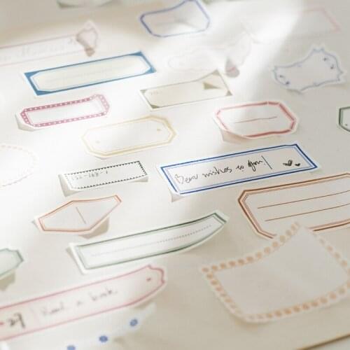 8packs/LOT attached label series stationery sticker Creative decoration DIY paper maksing washi sticker