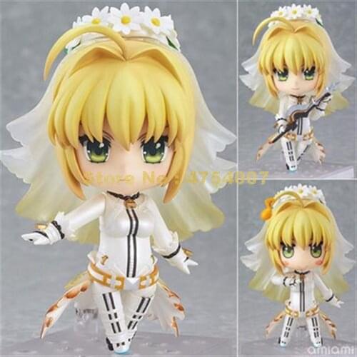 Anime cute fate stay night saber lily wedding dress #287 pvc action figure doll 4 Toy