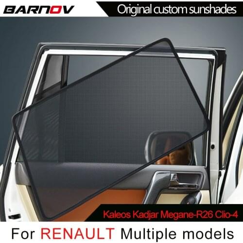 BARNOV Car Special Curtain Window SunShades Mesh Shade Blind Original Custom For RENAULT Kaleos Kadjar Megane-R26 Clio-4