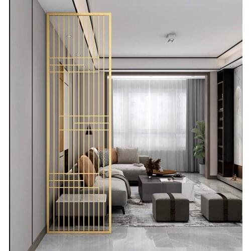 SUS 304 201 Modern partition decorative plate partition stainless steel decorative Metal screen Living room partition