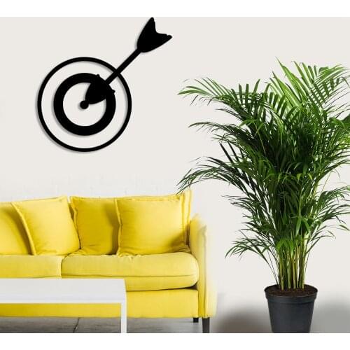 Full Twelve Shot Arrow and Darts Wall Room Home Accessory Wooden Table 50x49cm