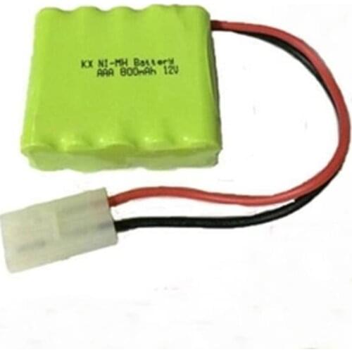 Brown 12V 7 NiMH battery charger battery 800MAH NI-MH 12V AAA Rechargeable Li-ion Cell