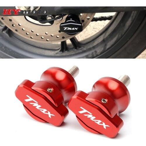 Motorcycle CNC Swingarm Sliders Spools 2PCS 6MM Stand Screw Paddock For YAMAHA TMAX530 TMAX500 T-MAX530 T-MAX TMAX 530 500
